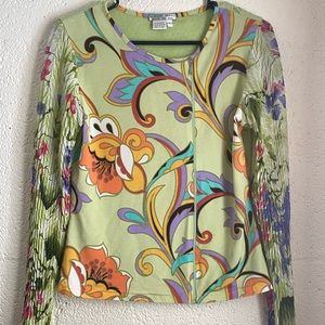 Long sleeve retro shirt